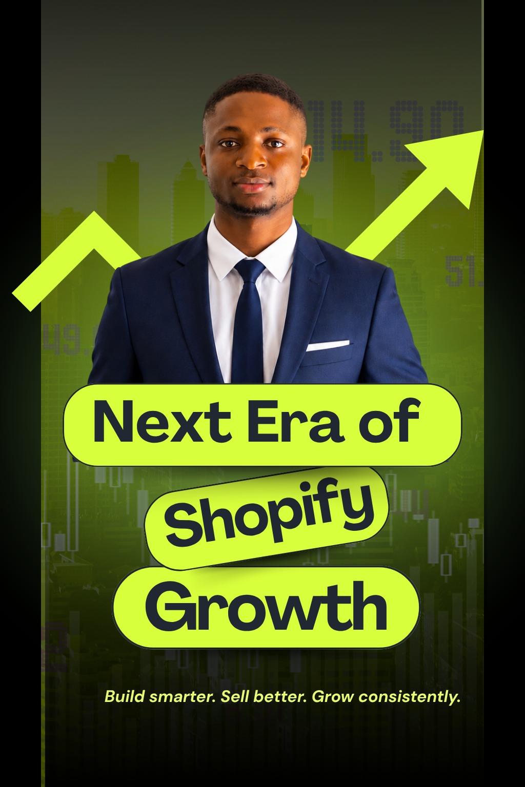 Next era of Shopify growth promotional poster